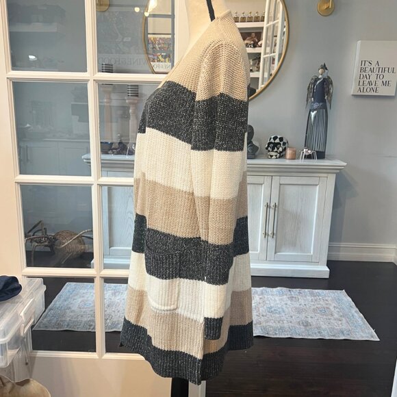 Fortune & Ivy Rahim Color Block Cardigan Sweater L NEW - Picture 5 of 7